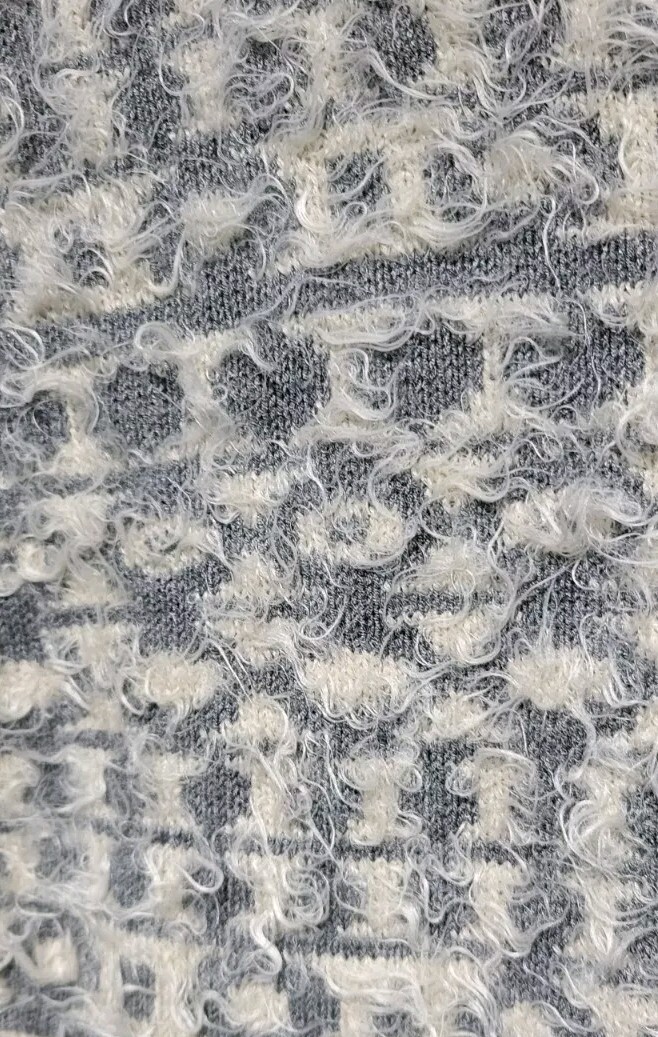 MAX MARA Weekend Fluffy Front Panel Grey/Stone Jumper Small - Gorgeous View 2