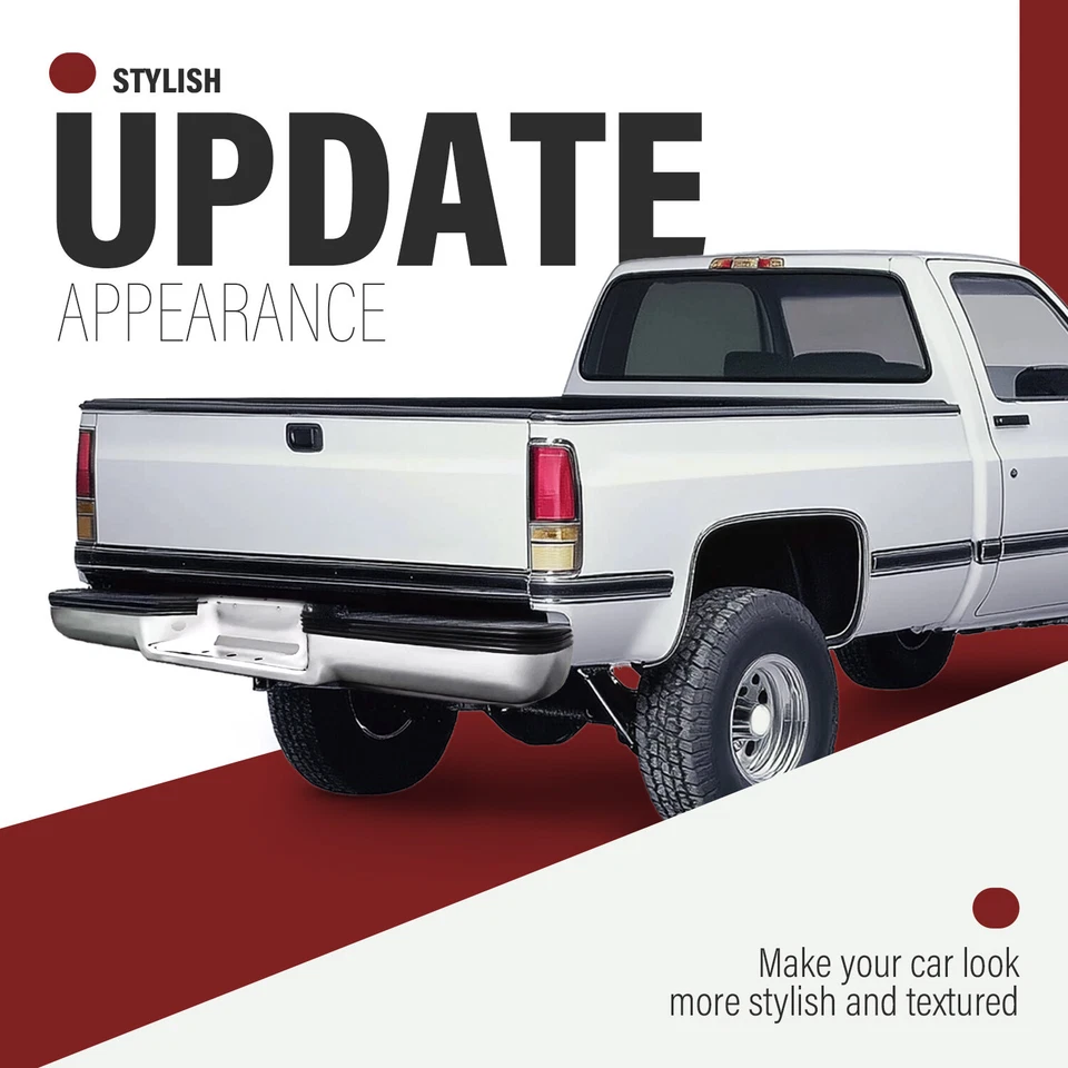 For Chevrolet GMC Suburban C1500 K1500 Fleetside 88-2000 Chrome Rear Step Bumper Foto 2 de 4