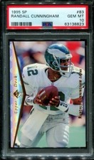 1995 SP #83 RANDALL CUNNINGHAM EAGLES LOW POP PSA 10