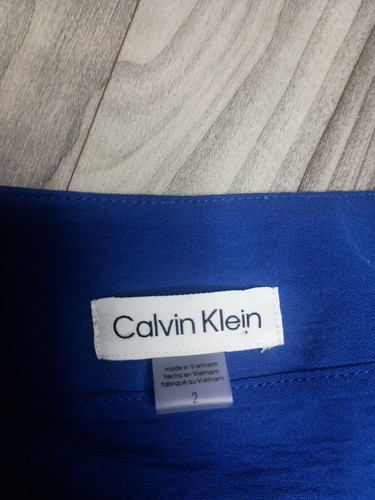 Abito Calvin Klein blu con bottoni nuovo con etichette taglia 2 donna spedizione veloce - Foto 10 di 24