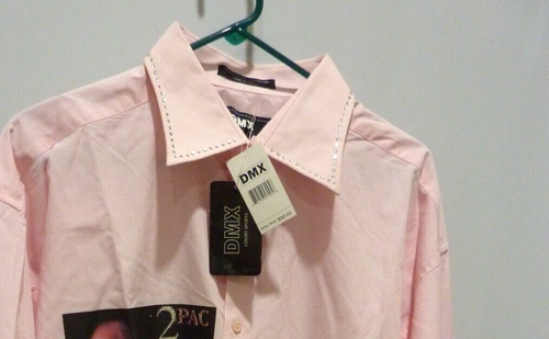 Camicia VINTAGE DMX 2 PAC Makaveli XL con bottoni manica lunga vintage nuova - Foto 3 di 9