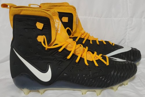 Size 18 Nike Force Savage Elite Football Cleats Black & Yellow 918345-017 - Picture 4 of 20