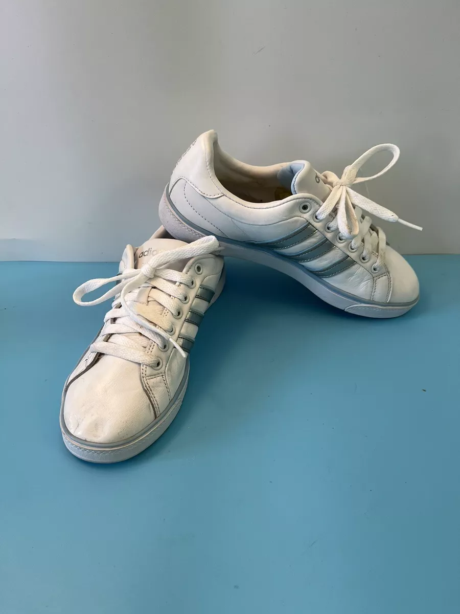 Adidas Classic HSD 681001 Women s Shoes White Gray And Blue Sneakers Size 5