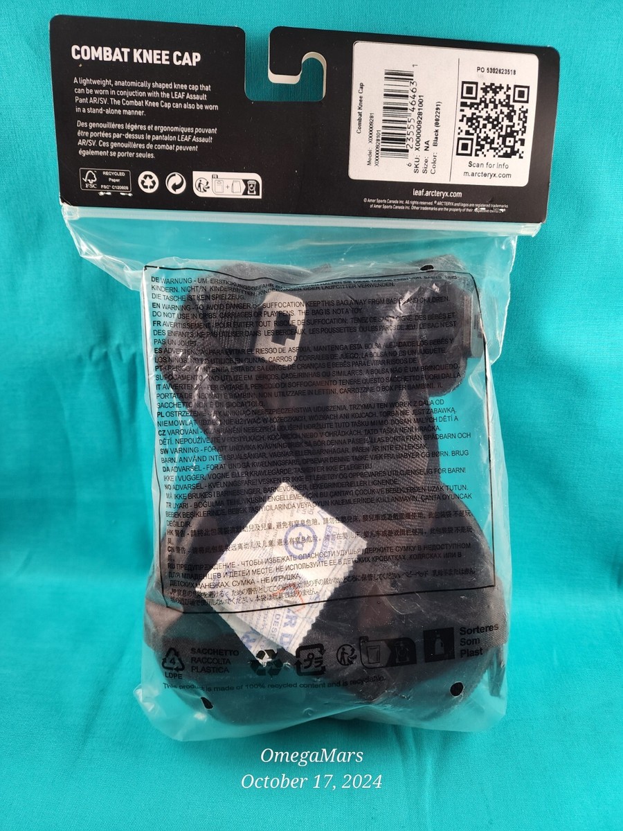 Arc'teryx LEAF Combat Knee Cap Pads Os BLACK | eBay