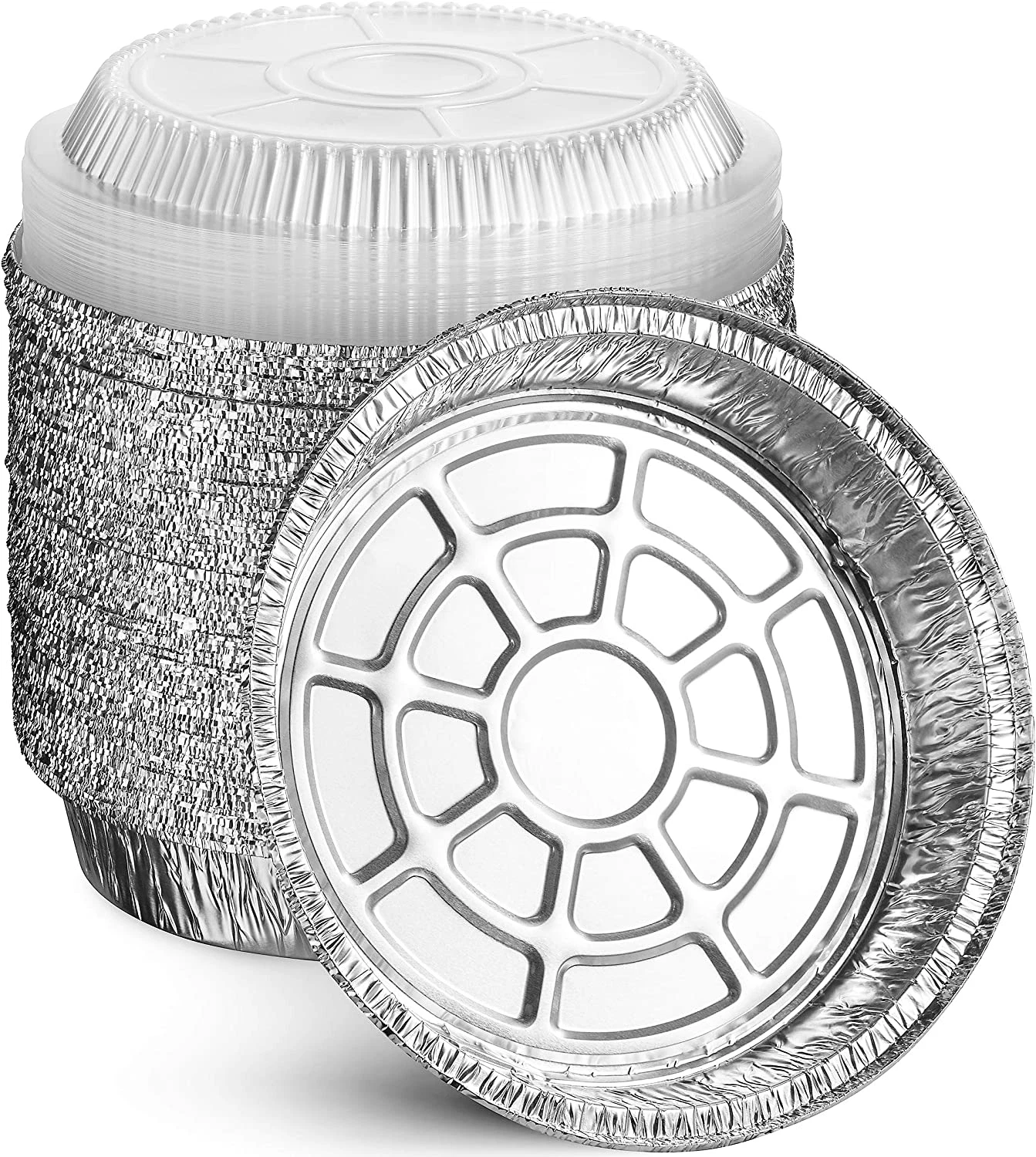 Montopack 9” round Aluminum Foil Pans with Clear Lids | Disposable Containers wi
Opens in a new wind