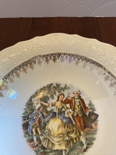 Vintage Washington Colonial Vogue Dinnerware Round Serving 22k Hallmark Cannon - Picture 6 of 11