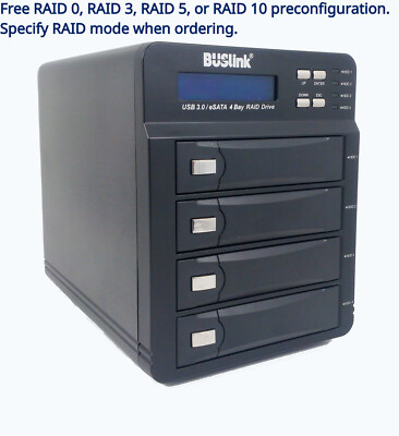 Buslink 4-Bay RAID USB 3.0/eSATA External Desktop Hard Drive 64TB