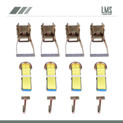 Wheel Straps Tie Downs 12pc Lasso Straps Wheel Lift Strap Ratchet J Finger Hook Set For Tow Lift And Wheel Combo - Foto 9