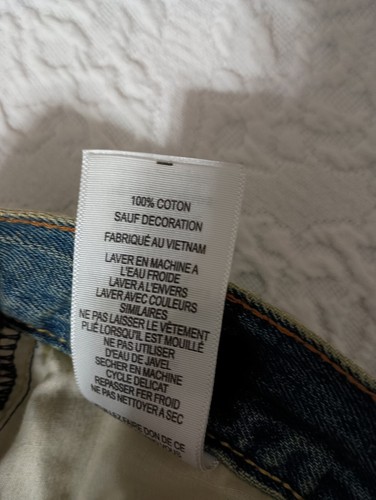 Levis 550 Relaxed Tapered Leg Adjustable Waist 29x25 Boys 9 Husky Jeans Mud Wash - Picture 16 of 17