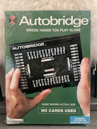 Grimaud Autobridge Handheld-Spiel Anfänger Durchschnitt Solitaire Lernbrücke Vintage