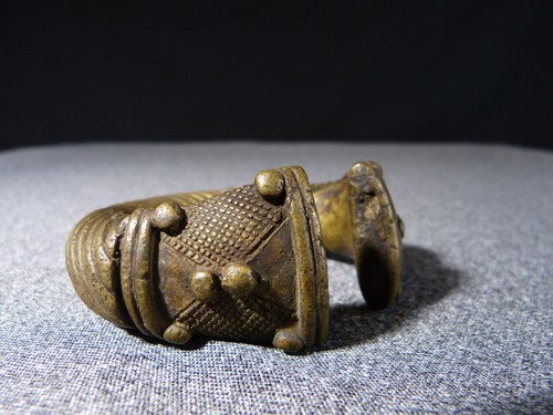 Antique African Bronze Bracelet Tribal Ethnic Art From Africa - Picture 4 of 17