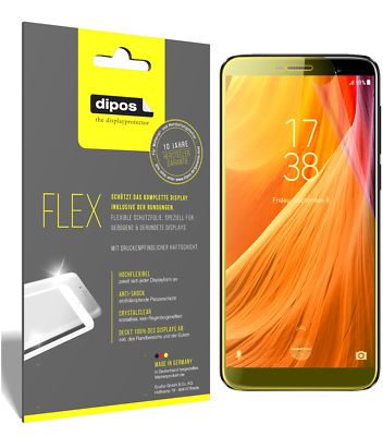 3x Schutzfolie für HOMTOM S7 Folie, 100% Displayabdeckung, dipos Flex