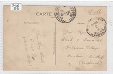 Belgium Postcard to - Jos Apers  Belgian Village Birtley Durham (Elizabethville)