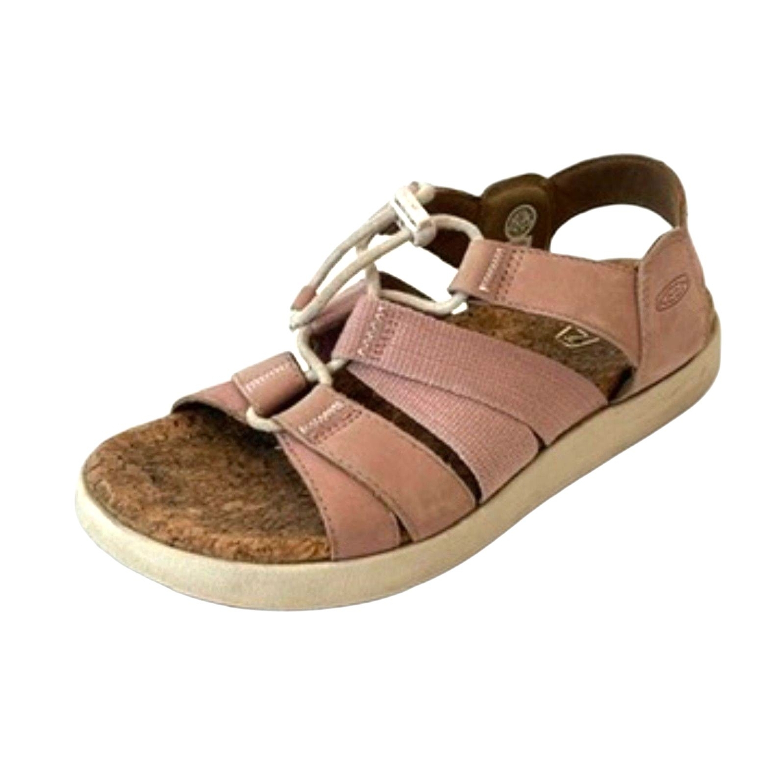 Sandali donna Keen Elle rosa stringati comodi da passeggio misura 8 5 pelle