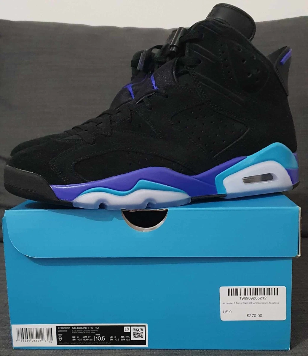 Jordan 6 cheap black blue