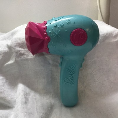 2009 Barbie Hair Tastic Glitter Blow Dryer It Works! | eBay