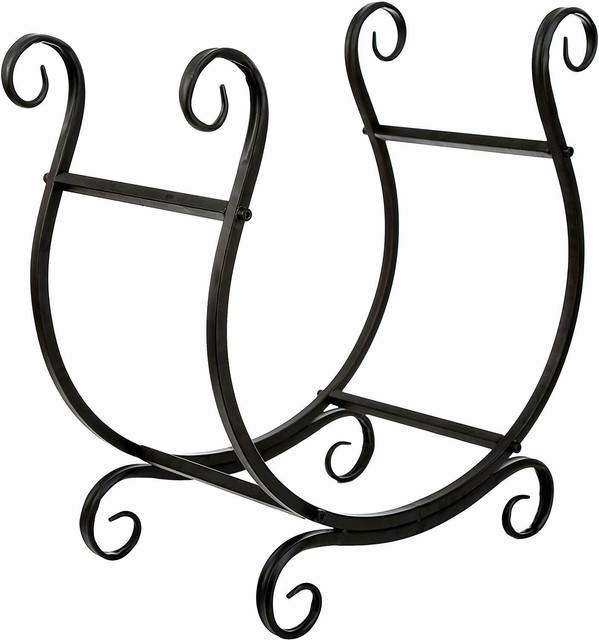 Wgx Indoor Outdoor Decorative Firewood Storage Log Rack Holder