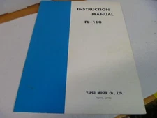 Yaesu All Band Linear Amplifier Model FL-110 Original Manual