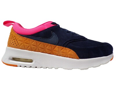 Nike Air Max Thea Premium Leather Athletic Shoes Obsidian-Digital Pink Size 6