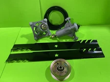 Deck Rebuild Kit Blade Spindle Belt Idler for Poulan PO19542LT 42 Inch Cut Deck