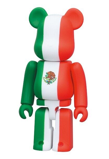 Medicom Bearbrick Series 21 Flag S21 Mexico 100% be@rbrick Medicom Bearbrick Series 21 Flag S21 Mexico 100% be@rbrick