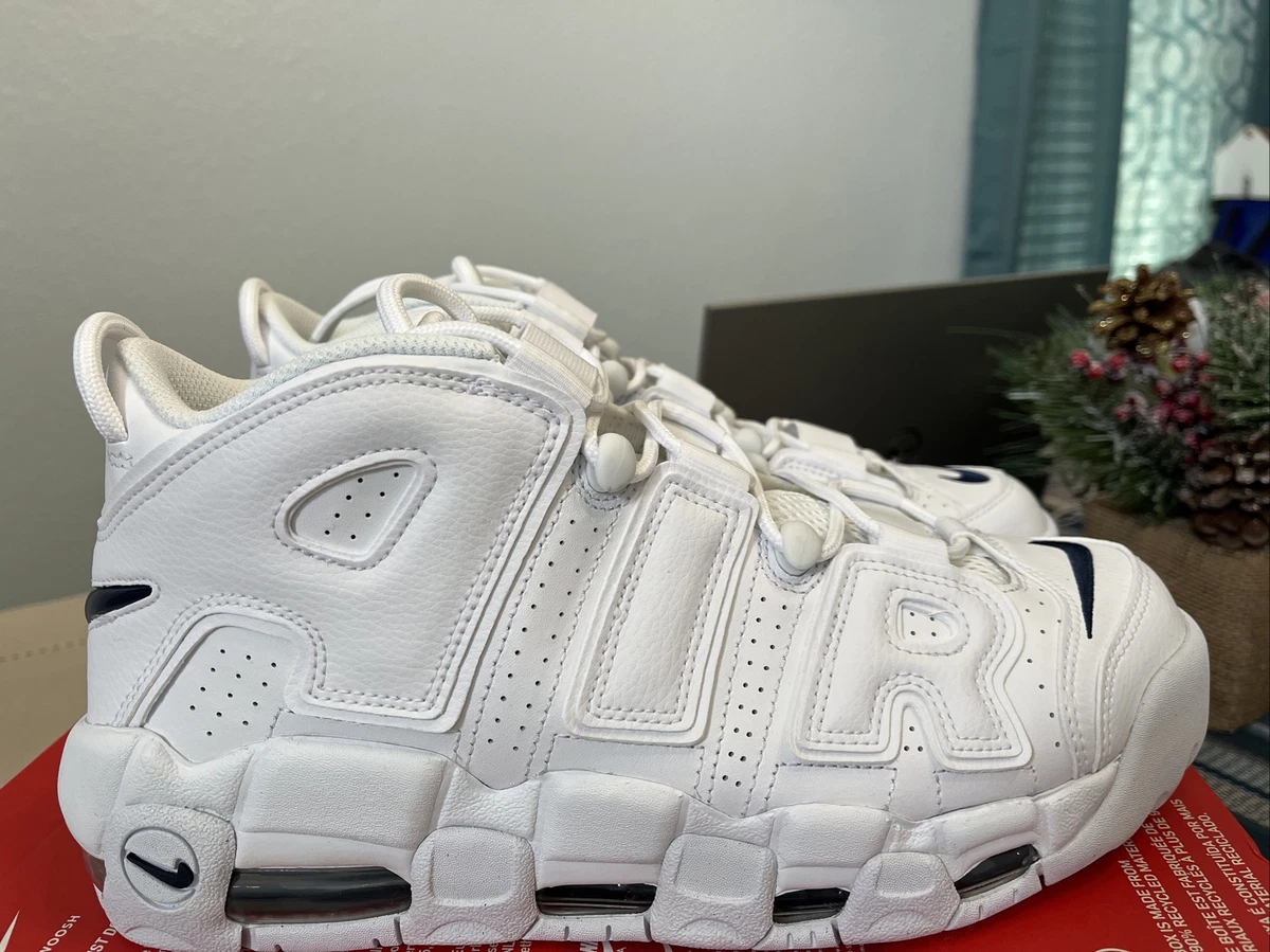 Preços baixos em Nike Air More Uptempo White Midnight Navy | eBay