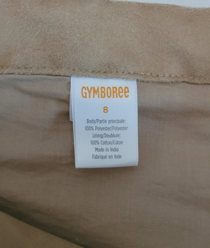 Conjunto de falda y chaleco de gamuza sintética tostado occidental Gymboree para niñas - talla 8 Foto 3 de 4