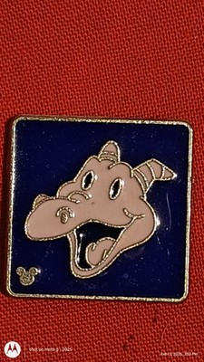 Disney Figment Square Pin Single Character Collectible (Hidden Mickey)