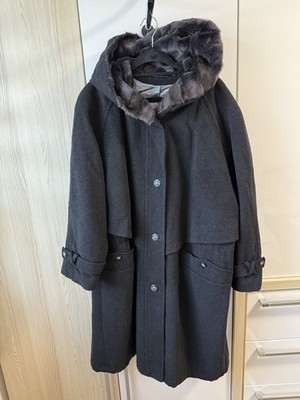 Vintage Damen Wolle/Kaschmir Mantel Größe 38