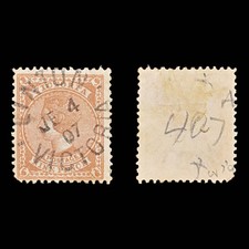 8993: Victoria SG424a 9d Orange brown 1906 Sc#226 Used C£12