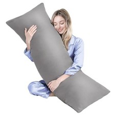 Body Pillow, Memory Foam Body Pillow for Adults, Long Pillow 20x54 Inch Grey
