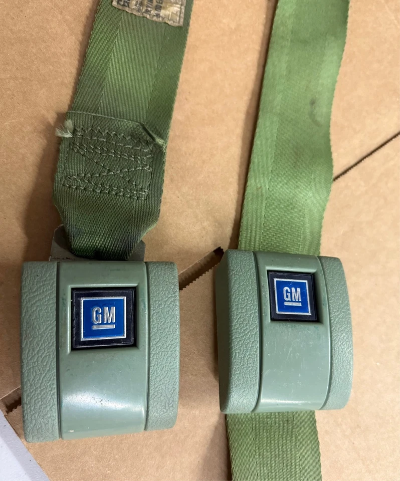 1967-1972 GM CINTURONES DE SEGURIDAD IMPALA NOVA CHEVELLE 442 GTO SS OEM # 348408 GMC CHEVY? Foto 3 de 4