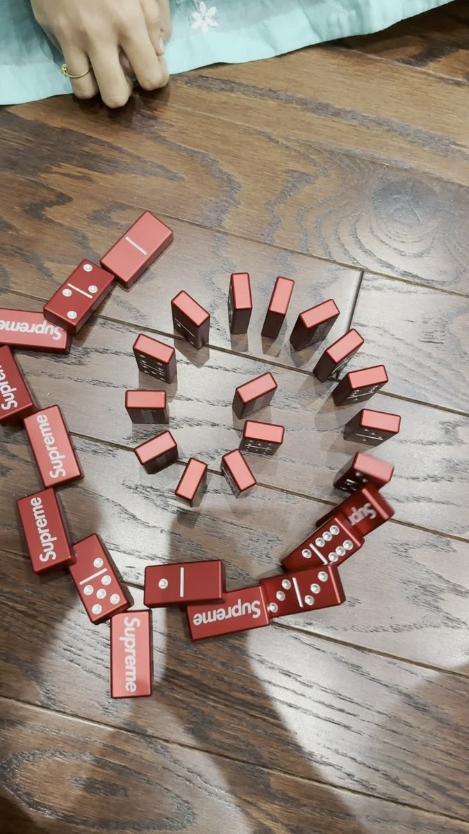Supreme Aluminum Domino Set Red FW22 | eBay