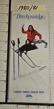 1980/81 BRECKENRIDGE SKI AREA 12P BROCHURE  MINT COND.