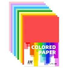 AIMI Assorted Colors Bulk for Kids School Supplies A4 Copy Paper Construction...