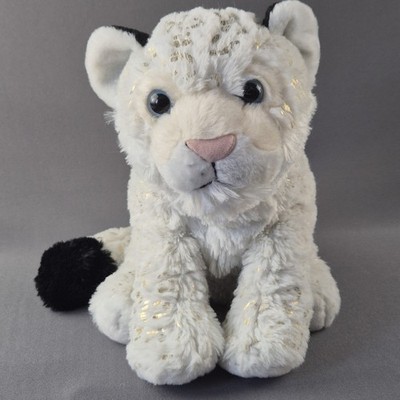 Wild Republic - Weißer Schneeleopard Goldpunkte Plüschtier Kuscheltier 25 cm