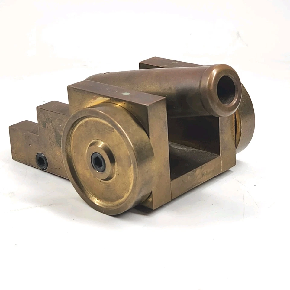 Canhão antigo em miniatura de latão maciço feito à mão brinquedo escala militar 4 lb 15,5 oz - Imagem 2 de 4