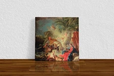 Francois Boucher "The Rest on the Flight into " Canvas Print Wall Art Home Decor