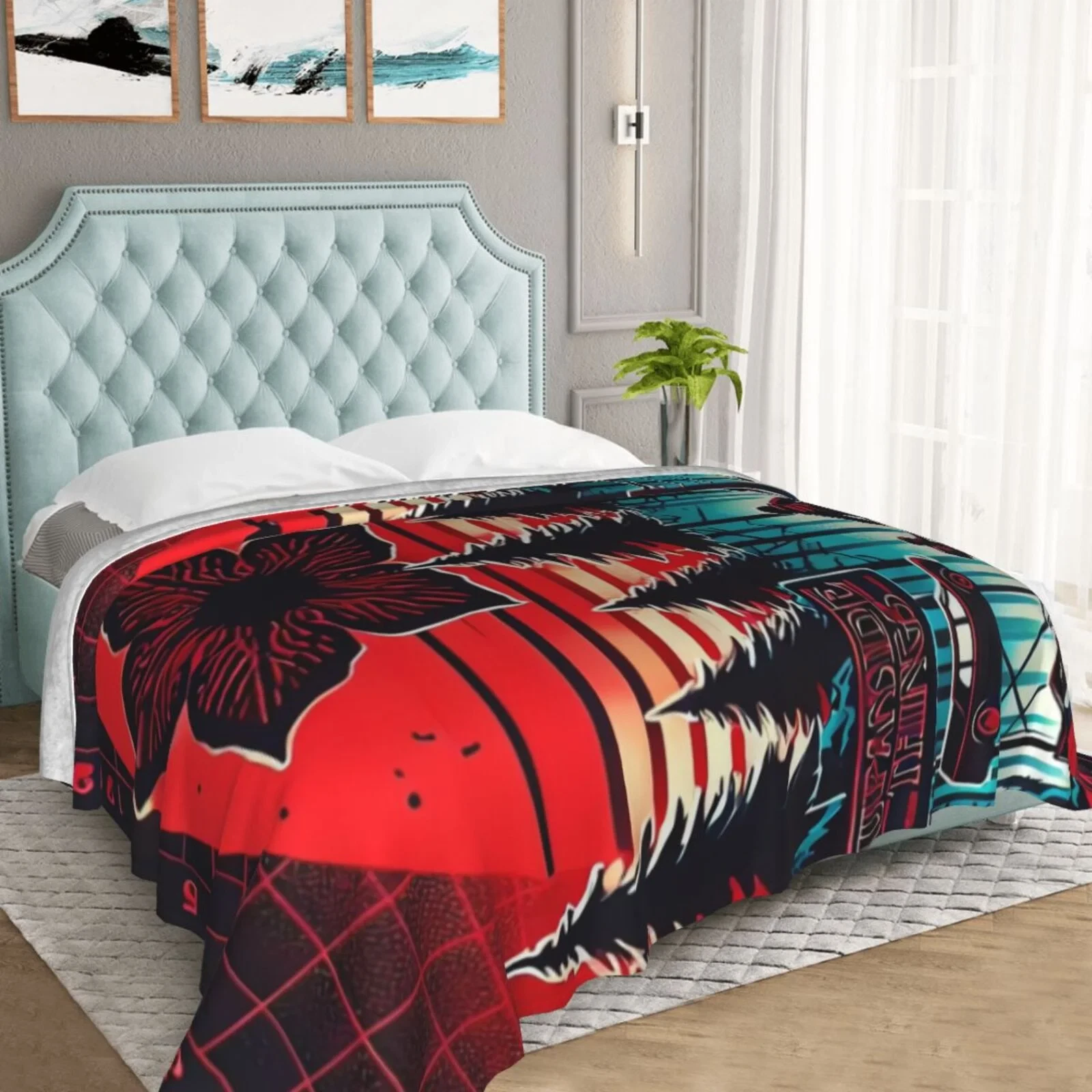 Stranger Things Decorative Flannel Throw Blanket