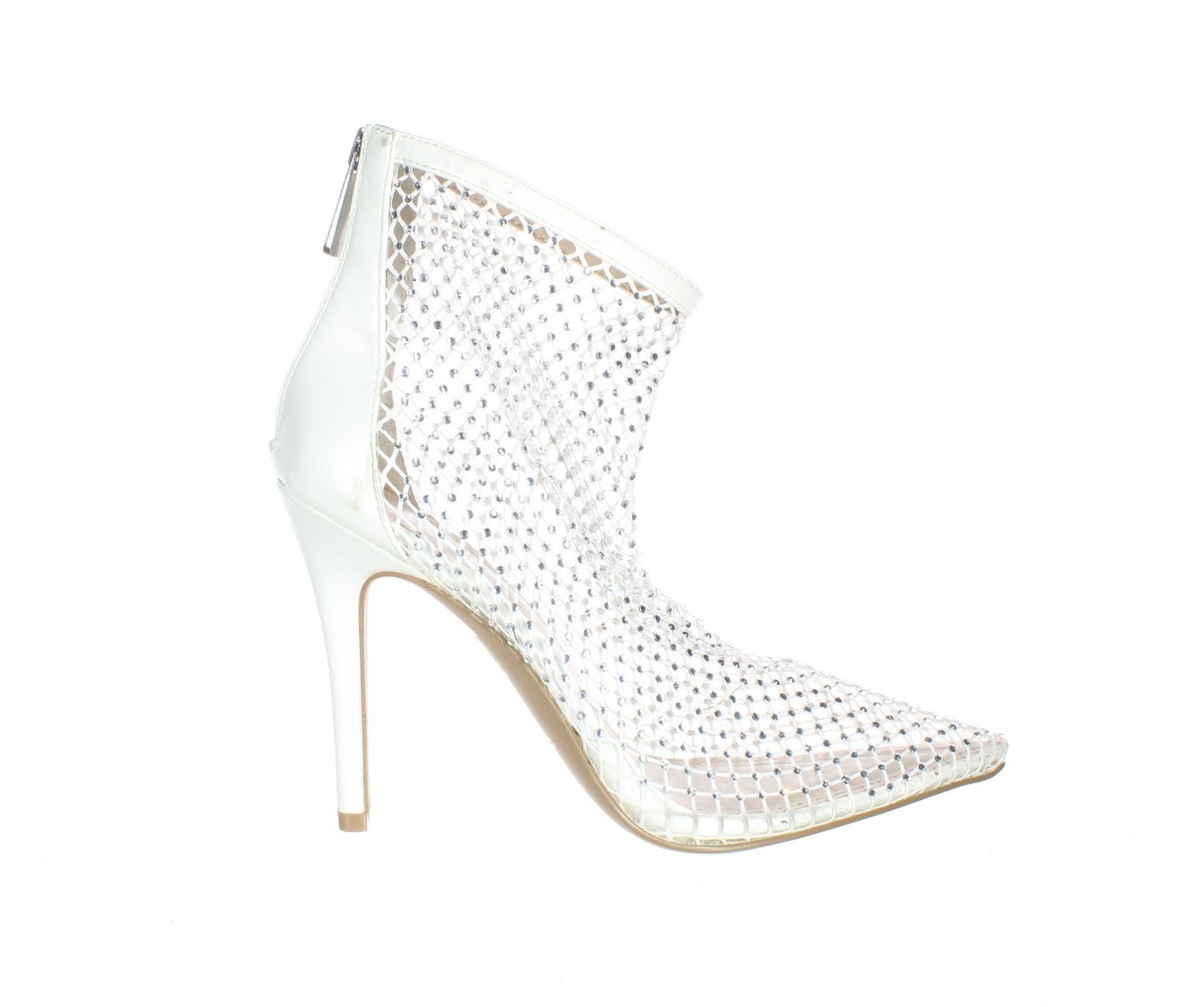 Charles David Womens Pursue White Ankle Boots Size 7.5 (7437588)