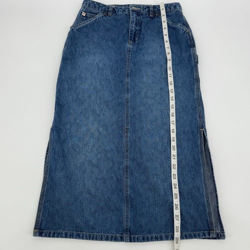 Old Navy Girl's Long Denim Jean Skirt Modest Size 12 Cotton - Picture 10 of 10