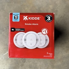 Kidde Detect 3-Pack 10-Year Never Change Battery Operated Smoke Alarm 20SD10 
