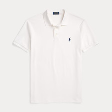 Ralph Lauren Men’s White Slim Fit Polo Shirt Stretch Mesh BNWT