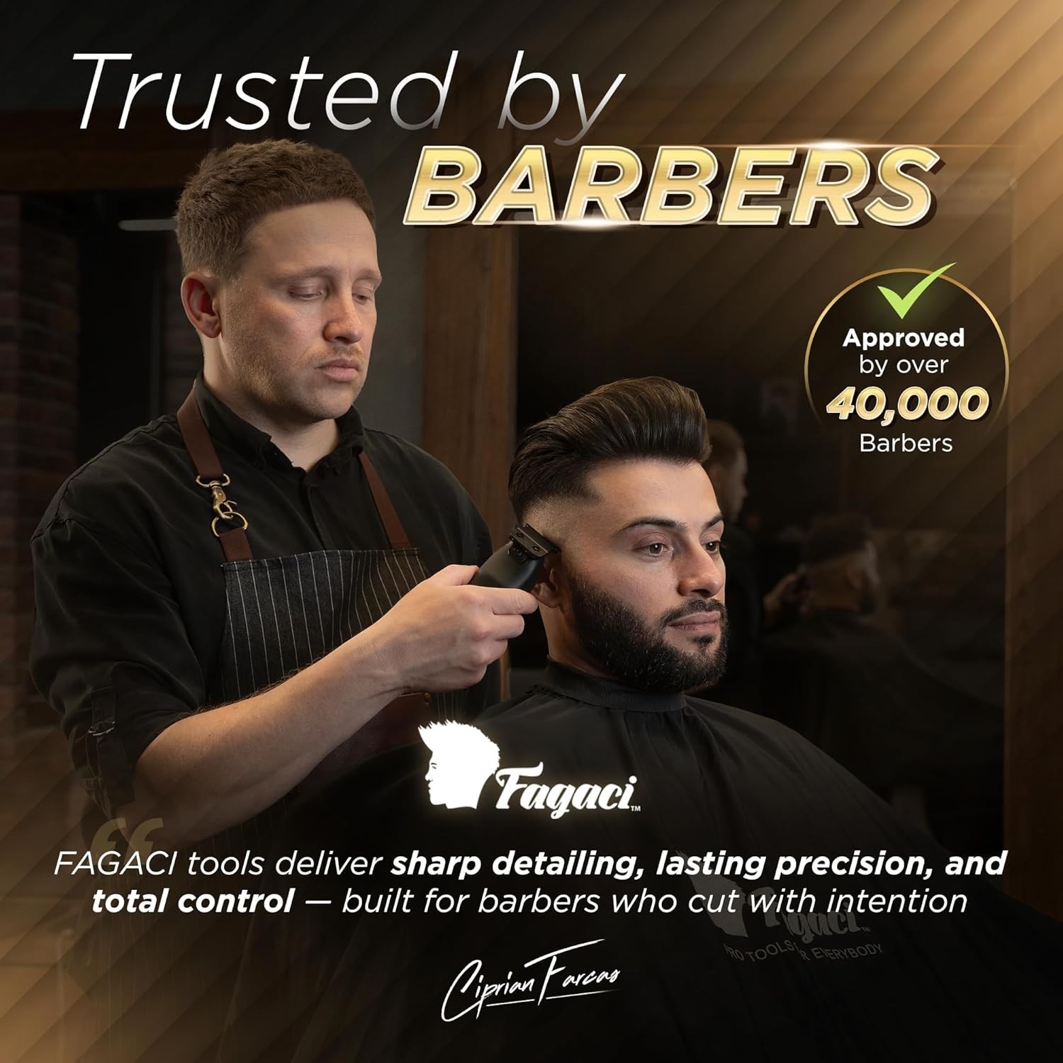 Zero Gap Trimmer for Men, High Torque Motor, DLC Blades