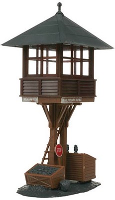 Atlas HO Scale Model Railroad Building Kit Elevated Gate/Switch Tower