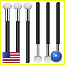 Sliverdew 6 Pcs Foundation Sponge Powder Brush Makeup Puff Sponge Handle