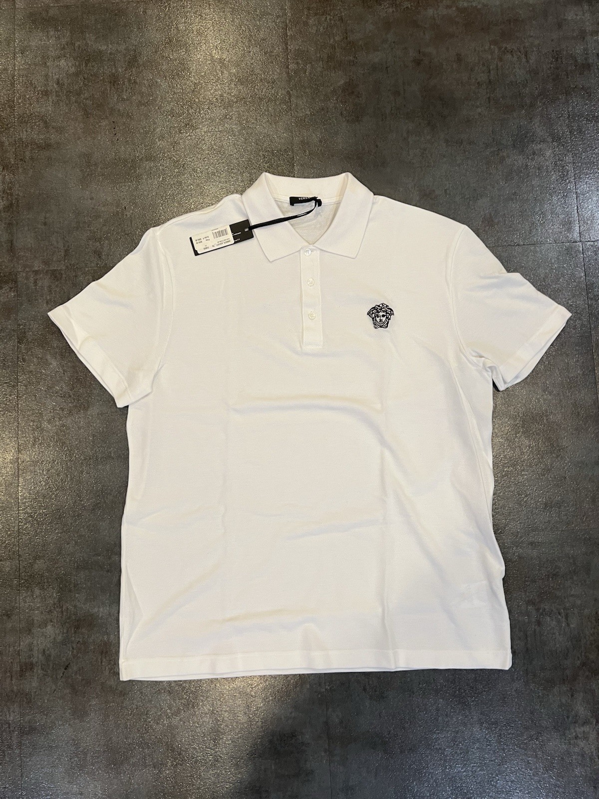 Versace Men Polo T-shirt With Medusa Head Embroider Tee 2xl XXL retail $550