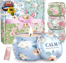 Scented Candles Set, 17.6 Oz 4 Pack Home Scented Candles, 100-120 Hours Candle P