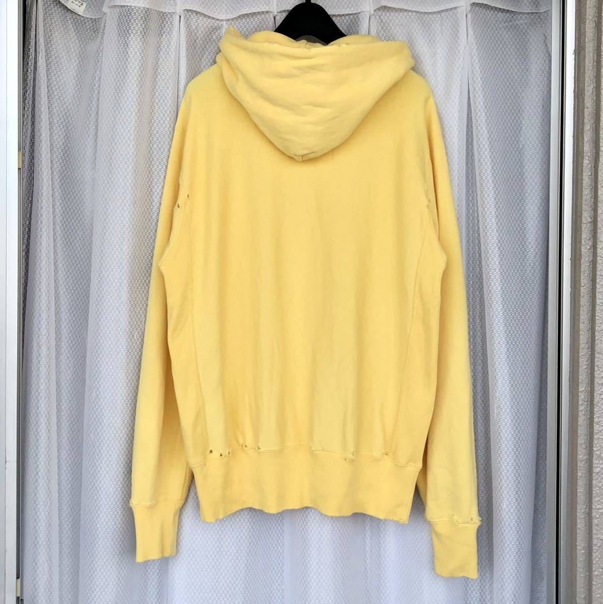 M Yellow Damage processing Sweat Parker HYSTERIC … - image 5