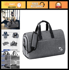 Convertible Travel Garment Bag  Duffle with Shoe Compartment, 2-in-1 Design